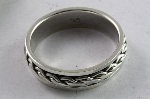 Bague Biker En Argent Sterling 925 - Anneau Large Unisexe Style Gothique - Myringshop